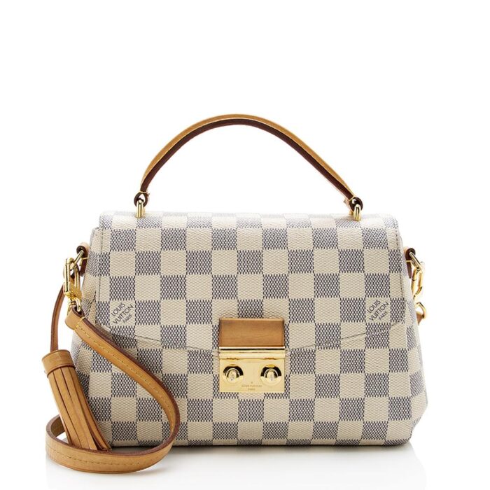 Louis Vuitton Damier Azur Croisette Shoulder Bag (SHF-13461)