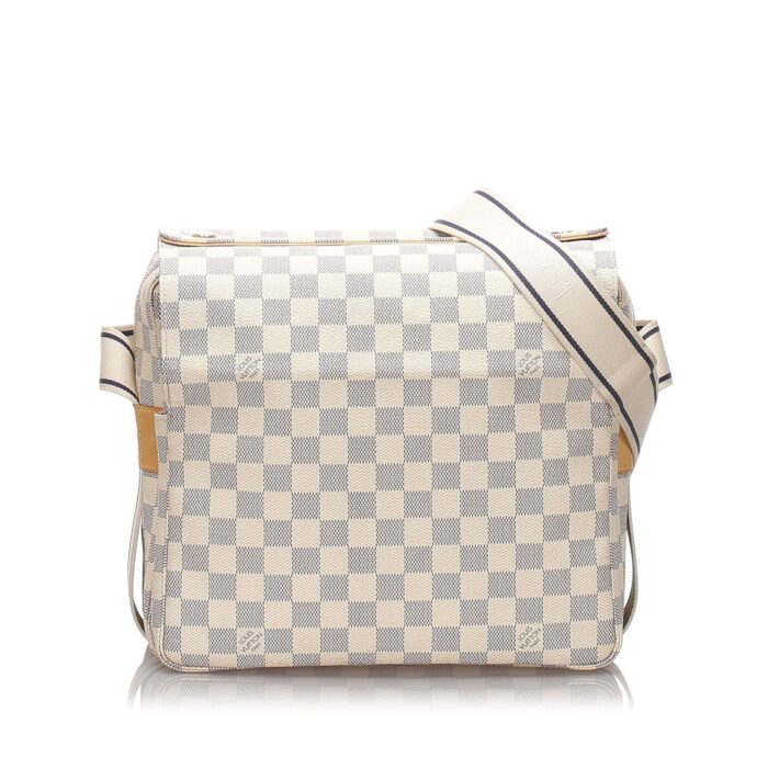 Louis Vuitton Damier Azur Naviglio Messenger Bag (SHG-12178)
