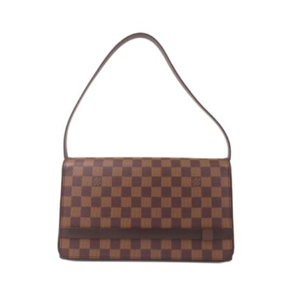 Louis Vuitton Damier Ebene Tribeca Long Shoulder Bag (SHG-14495)