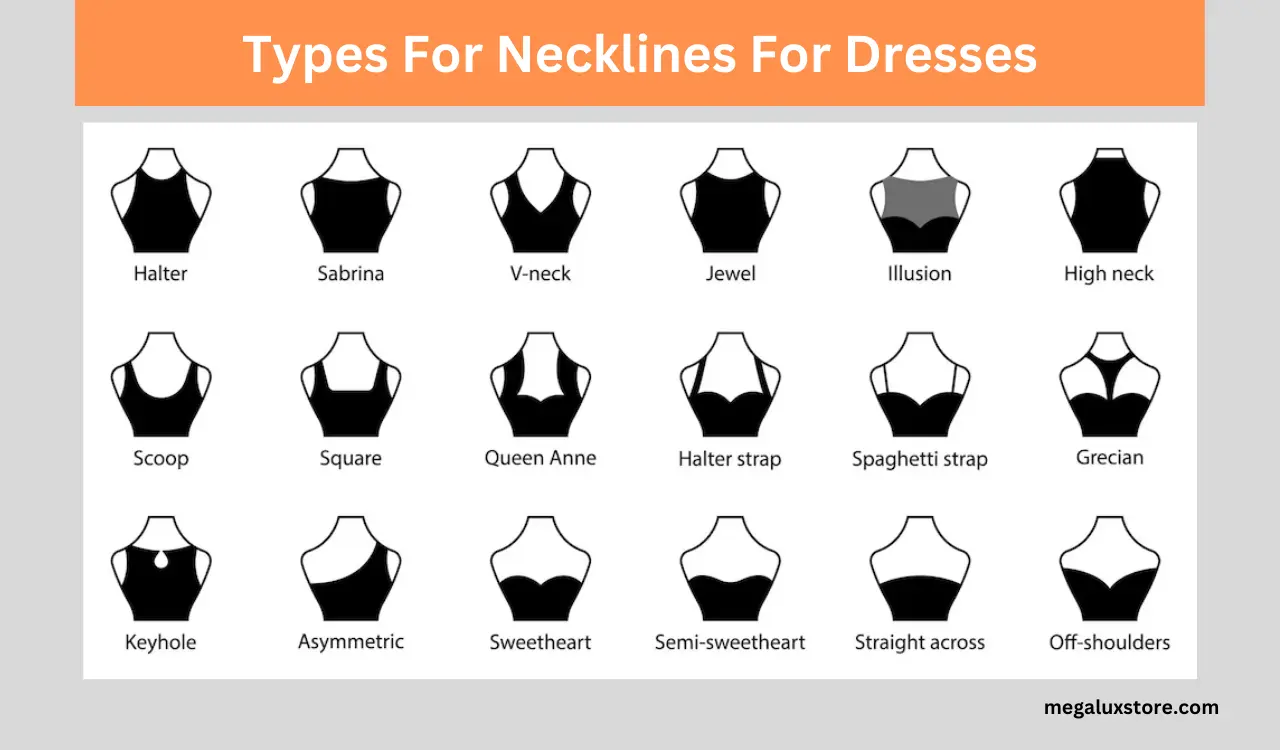 Ling Ling Dress - Dresses have different types, here LingLIngDress would  like to share a guide to dresses about necklines. Now you can know the  official names of different necklines. #LingLingDress #Wedding #